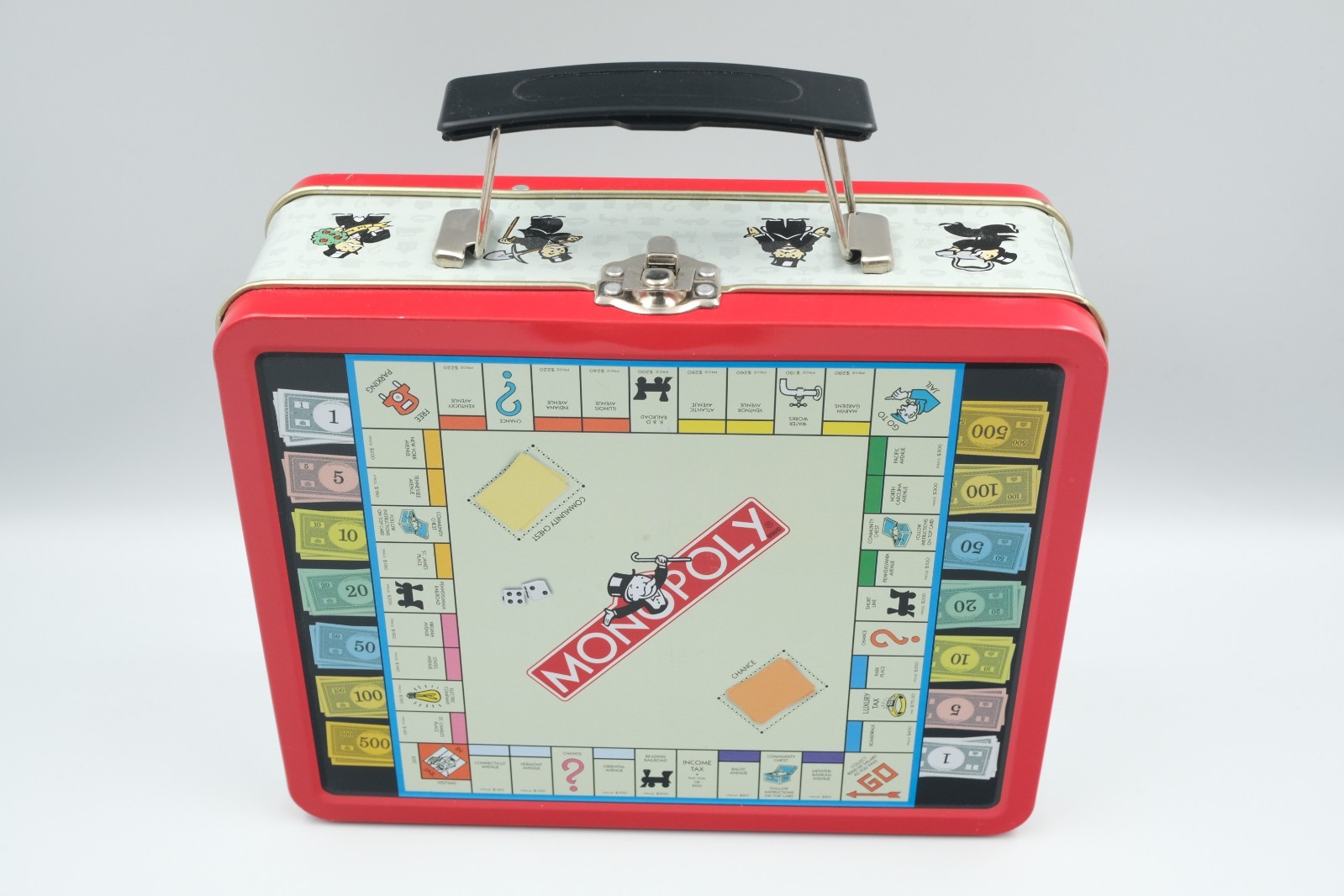 VTG 1998 Monopoly Game Collectable Metal Tin Lunchbox