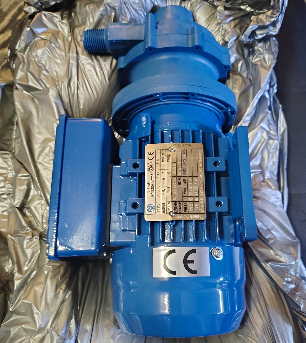 Finish Thompson DB3/4/5 213666 TEFC 115V 1-Phase AC Gearmotor 1/3HP 4.225:1
