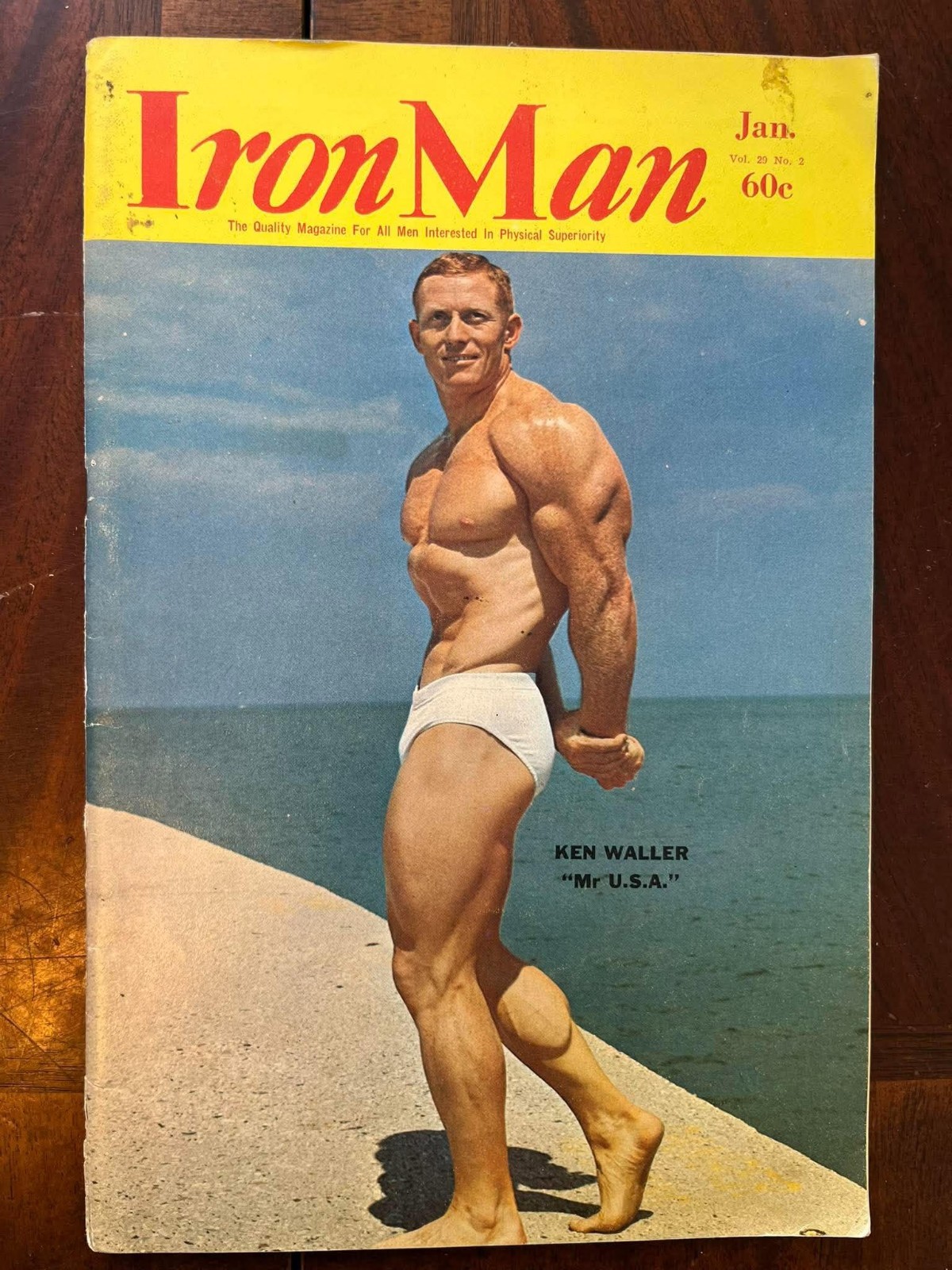 IronMan Magazine January 1970 Ken Waller Cover Vintage Bodybuilding Muscle IronMan Magazine January 1970 Ken Waller Cover Vintage Bodybuilding Muscle