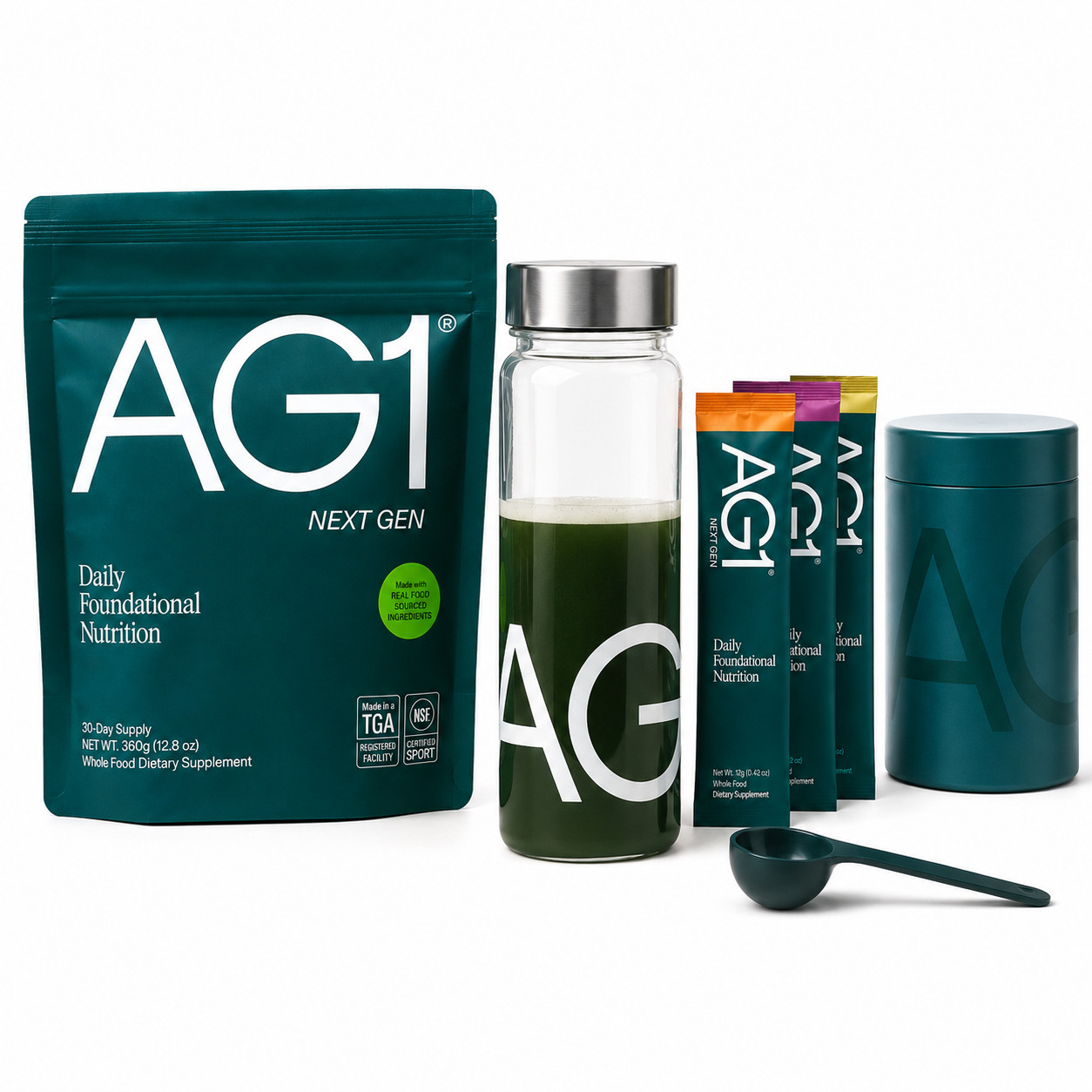 Premium 75-in-1 Greens Superfood Powder - Probiotic, Adaptogen & Multivitamin (3