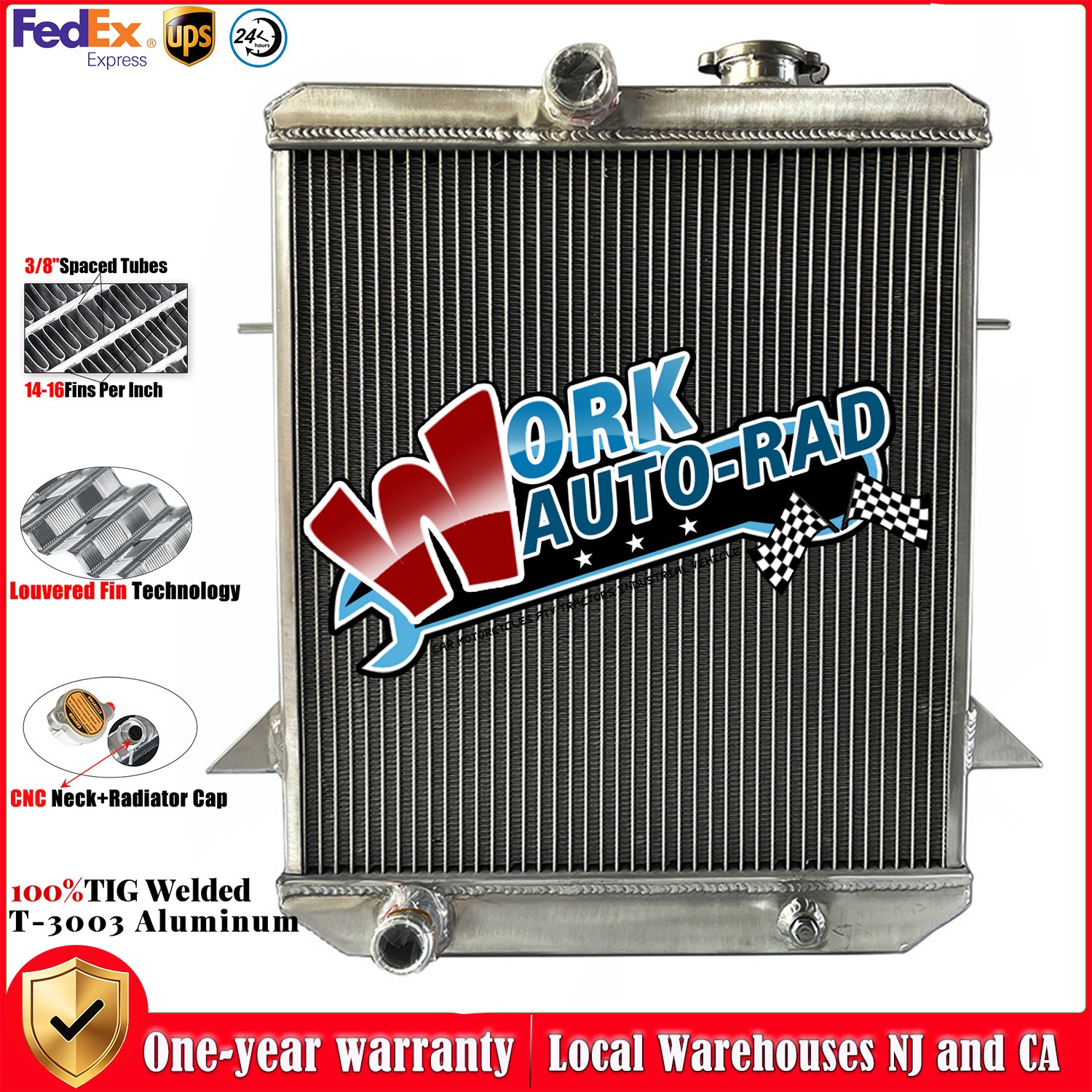 Aluminum Radiator For 1965-1968 1966 1967 1968 65 Triumph TR4A TR-4A Base 2.1 MT Aluminum Radiator For 1965-1968 1966 1967 1968 65 Triumph TR4A TR-4A Base 2.1 MT