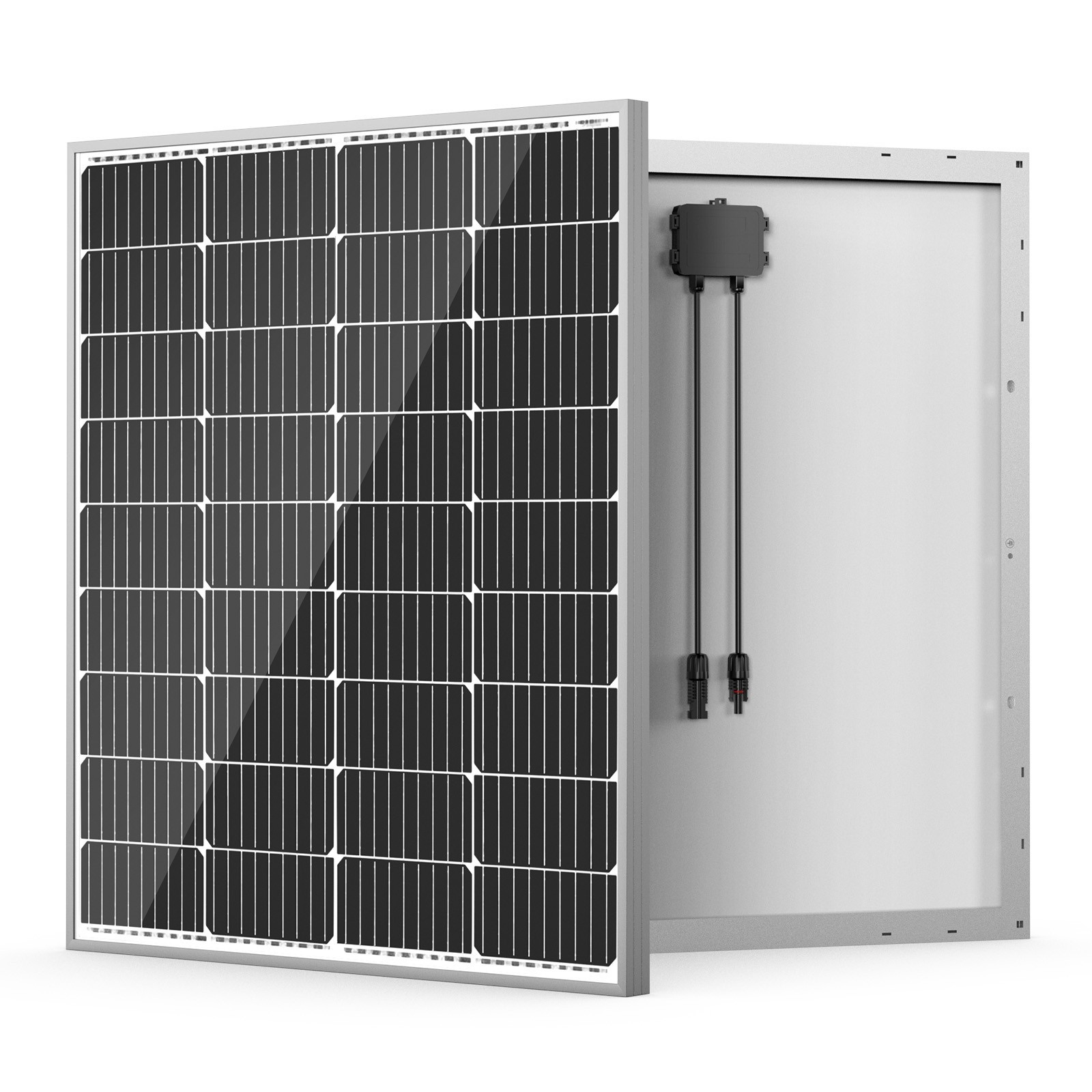 HQST 100W 12V Solar Panel, 9BB, 23% High Efficiency, Grade A+ Cells, IP65