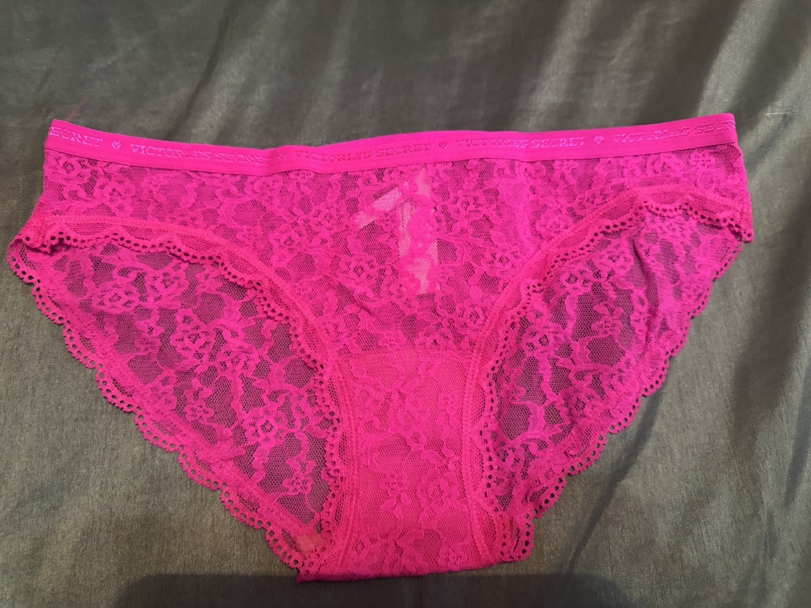 VICTORIA\'S SECRET Lace Bikini Panty VS Purple S SMALL NWT