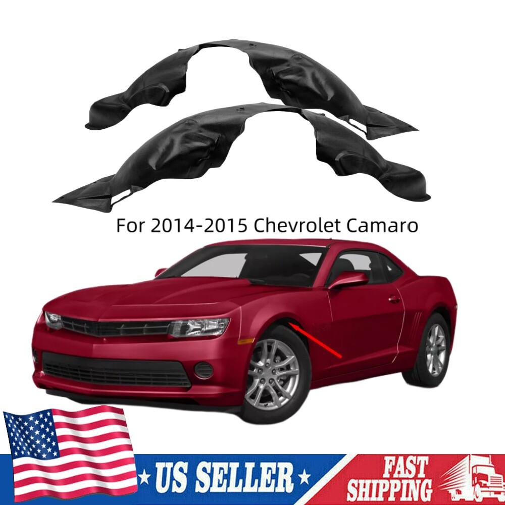 For 2014-2015 Chevy Camaro Front Left Right Fender Liners Pair