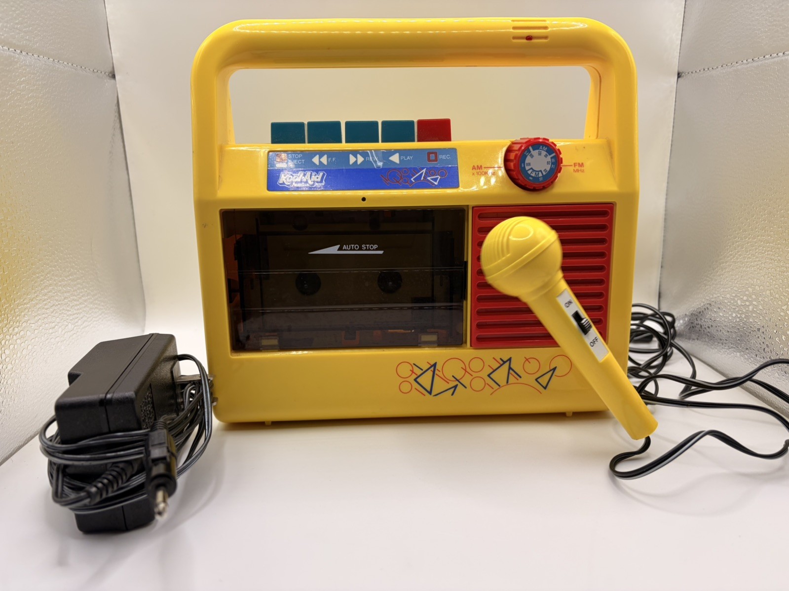 RARE VTG Kool-Aid AM/FM Radio Cassette Player Recorder W/MicrophoneTested Works