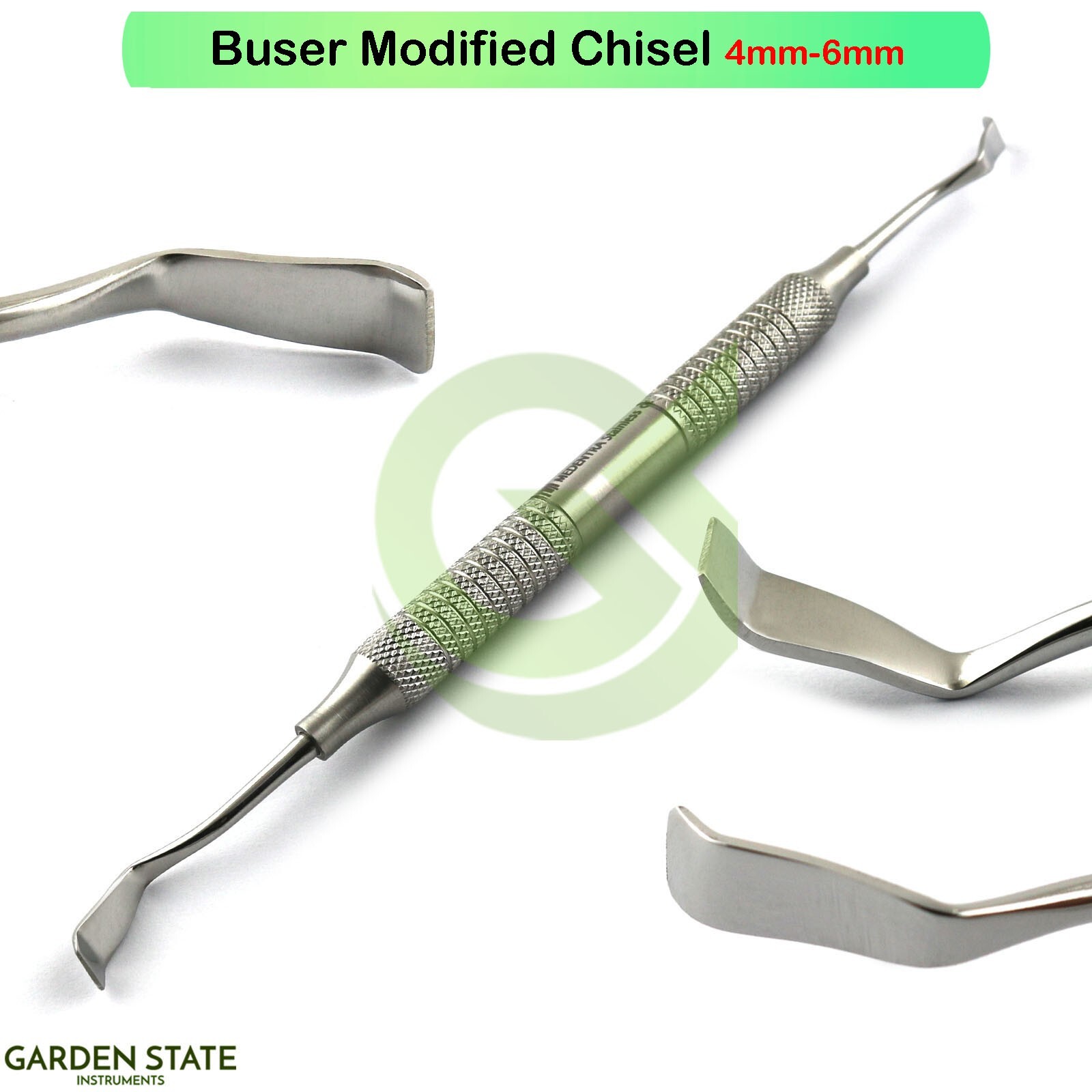Dental Buser Modified Perio Chisel 4mm-6mm Periosteal Bone Scraper