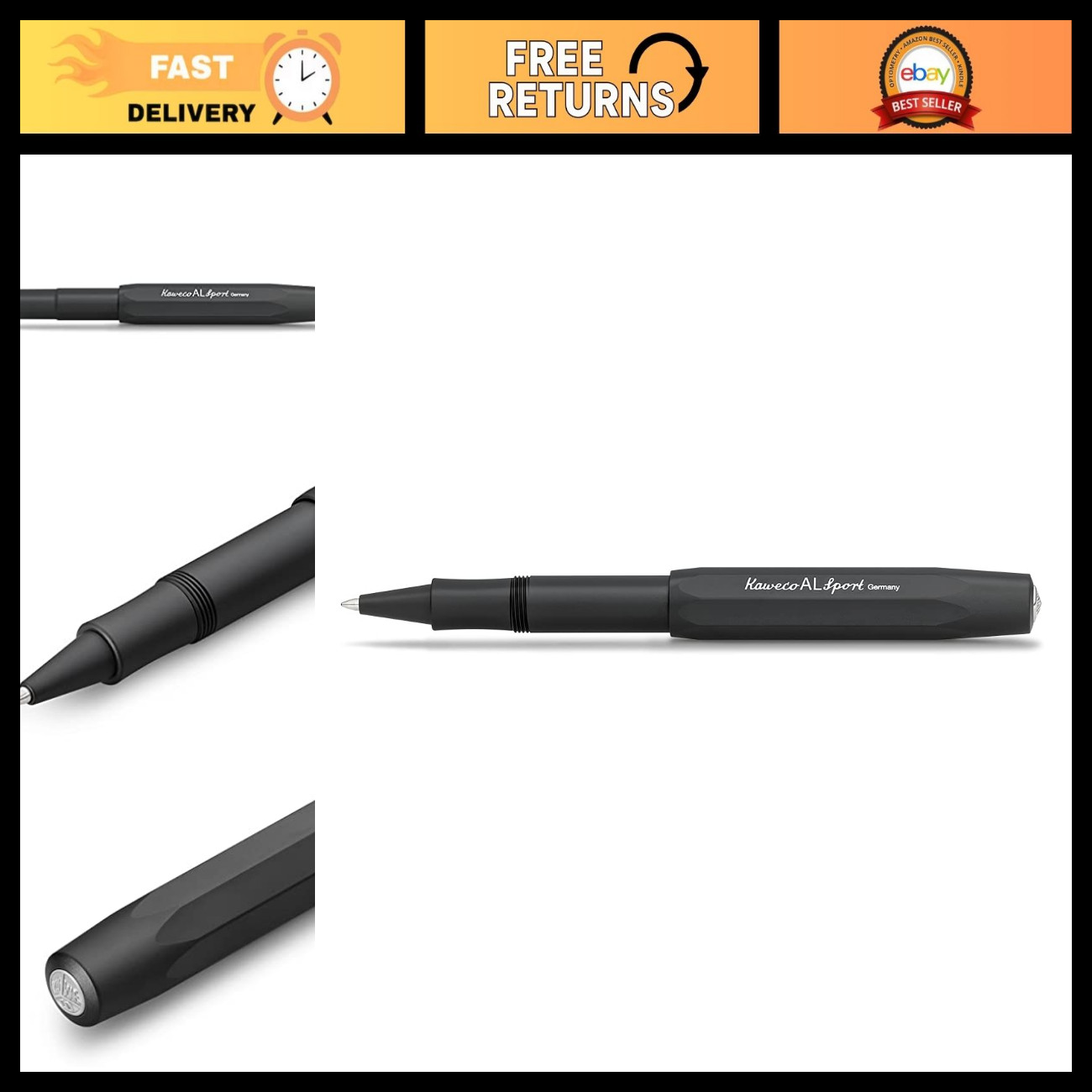 Premium Aluminium Rollerball Pen 0.7mm Refill, Classic Design, 13cm Length Premium Aluminium Rollerball Pen 0.7mm Refill, Classic Design, 13cm Length