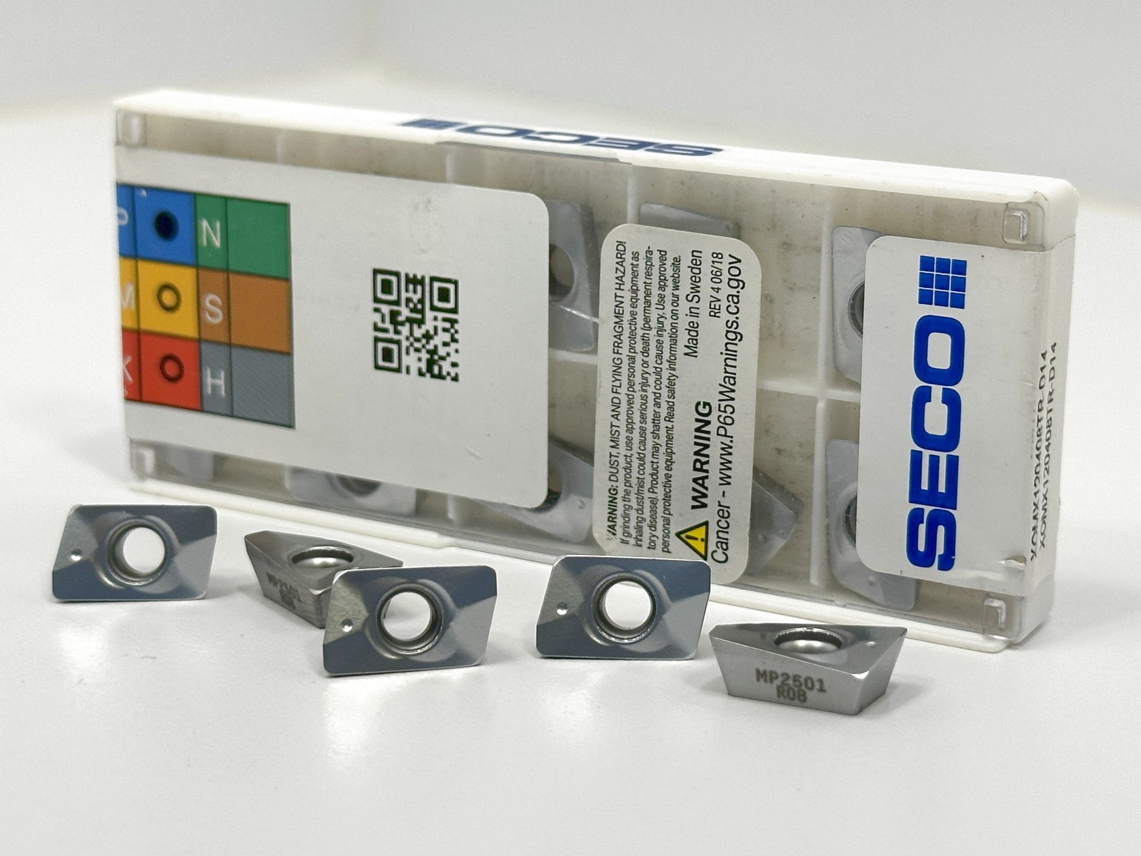 SECO XOMX120408TR-D14 New Carbide Inserts Grade MP2501 15pcs