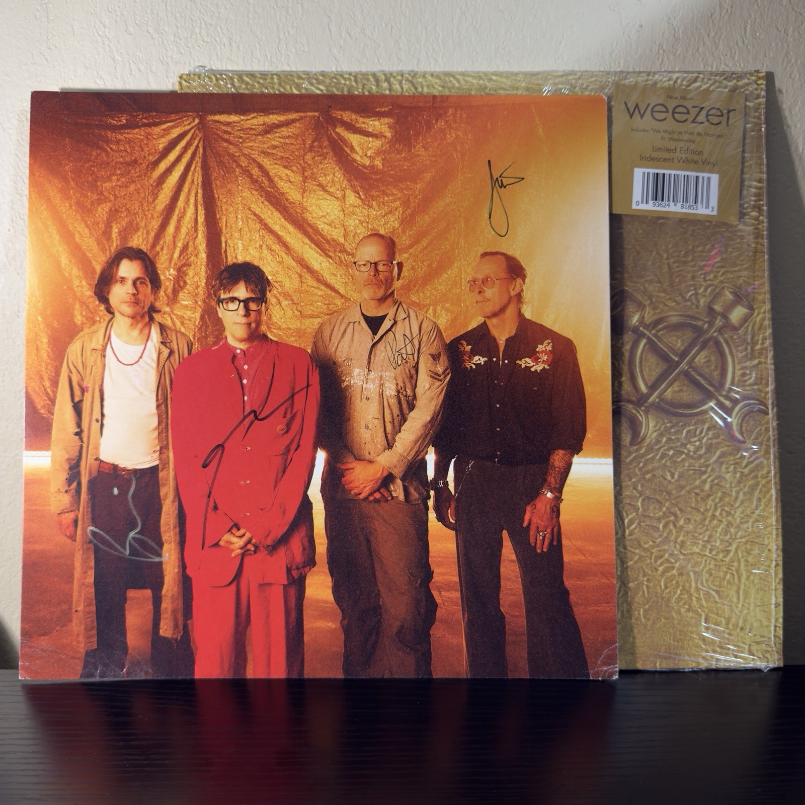 Weezer - Artifact WZR. 002 SIGNED Iridescent White Vinyl Record LP Insert