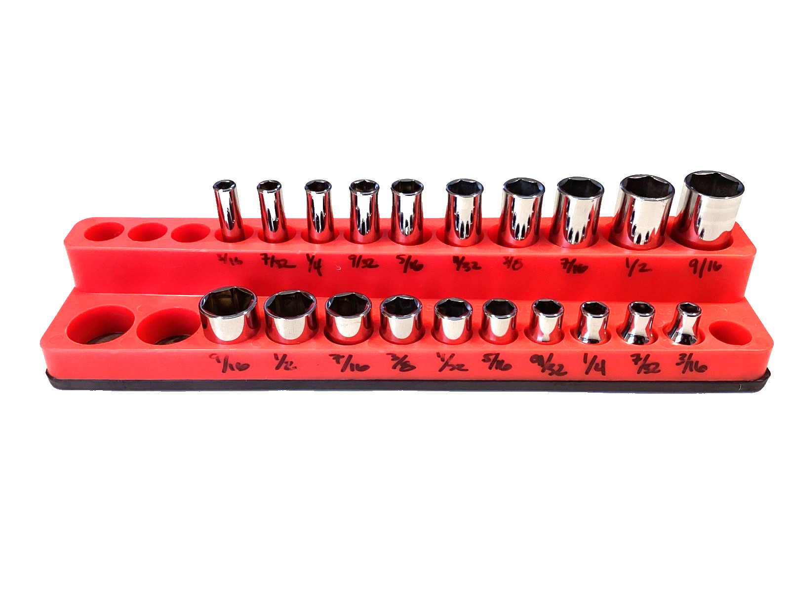 Snap on NEW 20 Piece 1/4” Drive 6 Point SAE Shallow And Deep Socket Set 120STTM