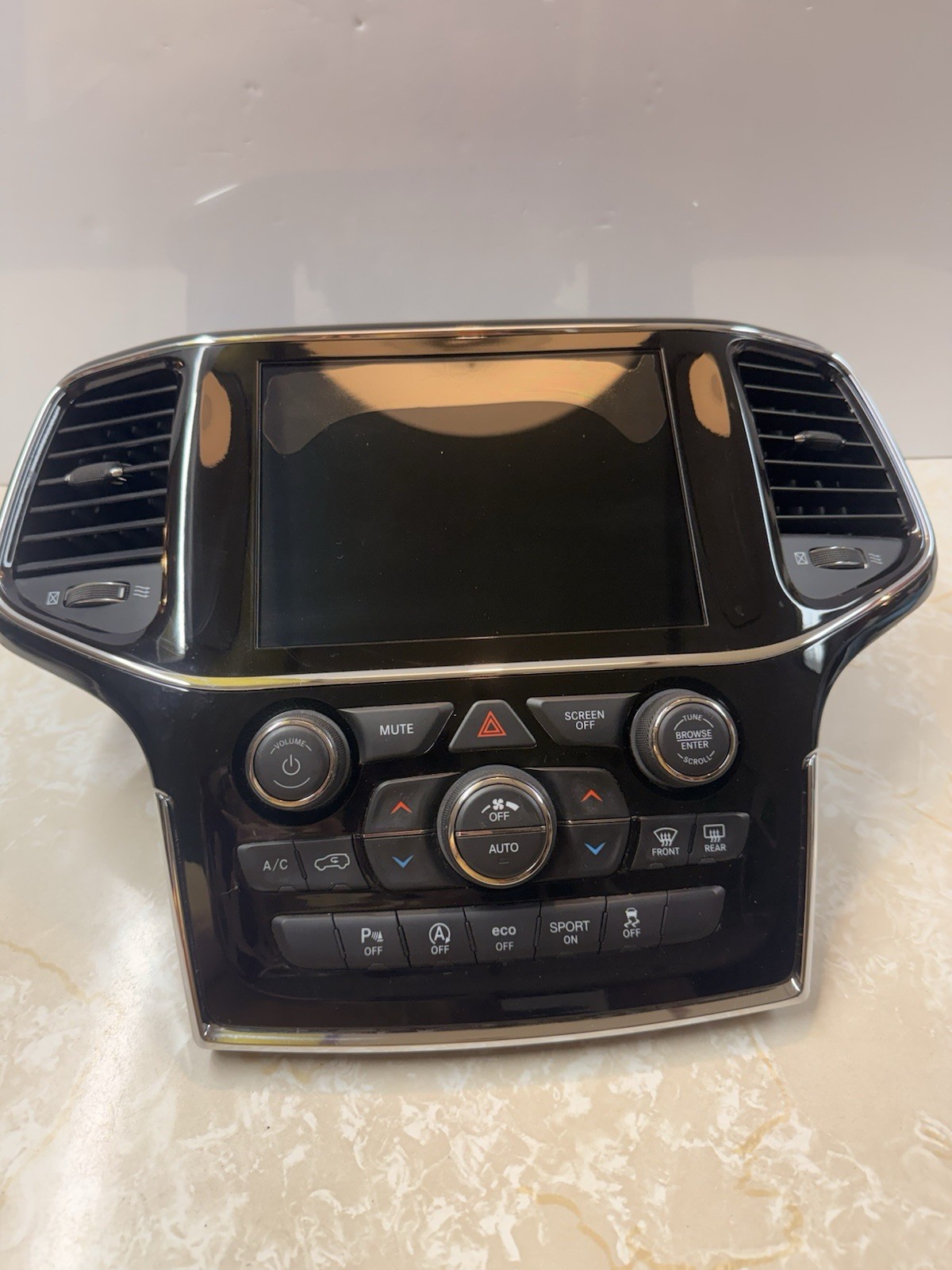 2019-2020 Jeep Grand Cherokee Climate AC Heater Control Unit w/ Bezel OEM