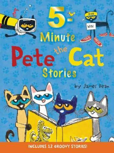 Pete the Cat: 5-Minute Pete the Cat Stories: Includes 12 Groovy Stories - GOOD