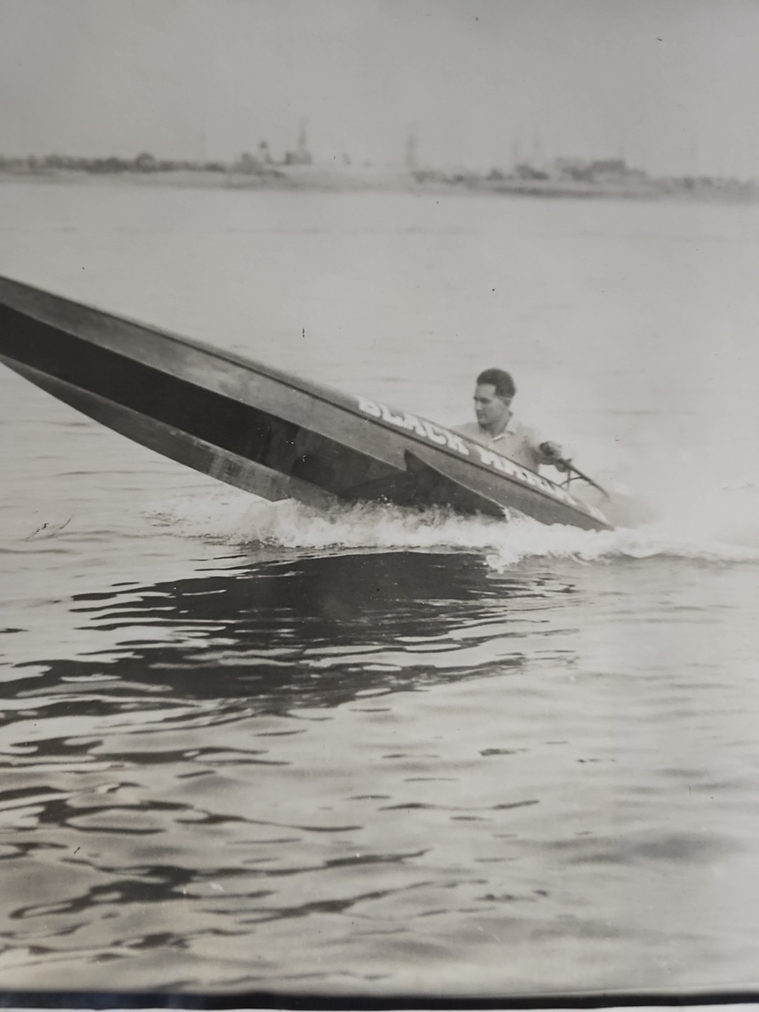 Vintage 1920s Hydroplane Speedboat Racing Photo 8x10 Press Photo Motorboat