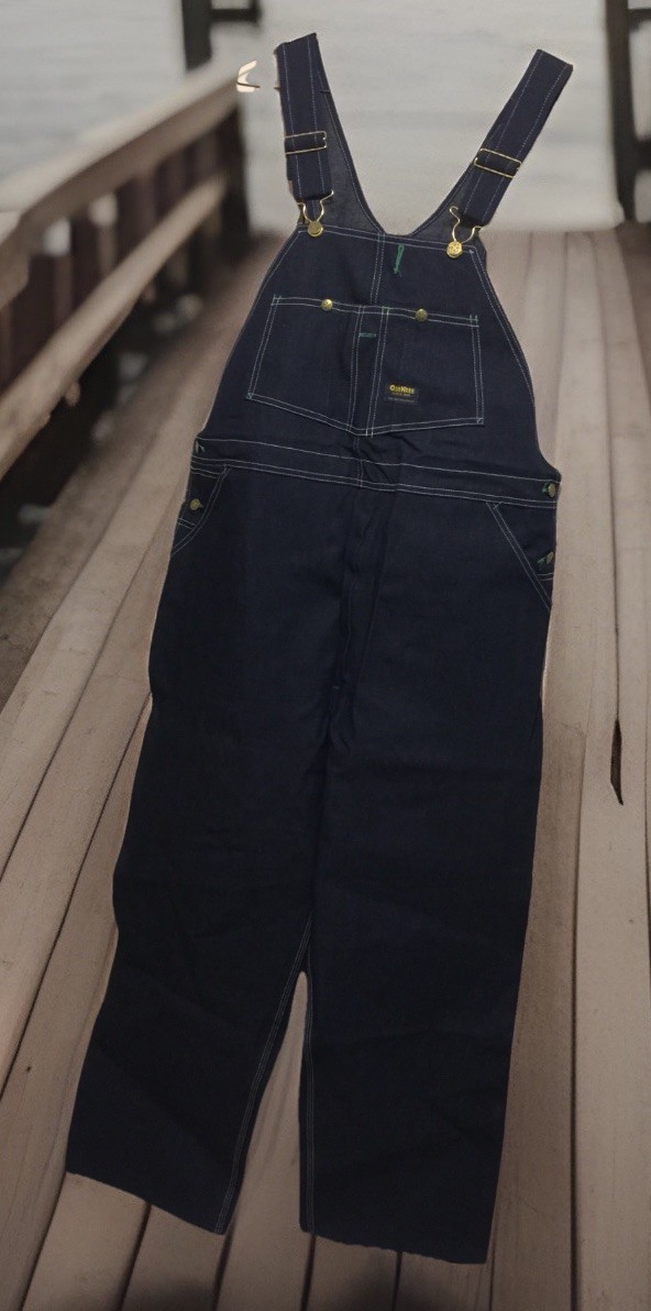 NWOT Osh Kosh Bib Overalls Men 42x29 Vestbak 800-1003 USA VTG Made Denim