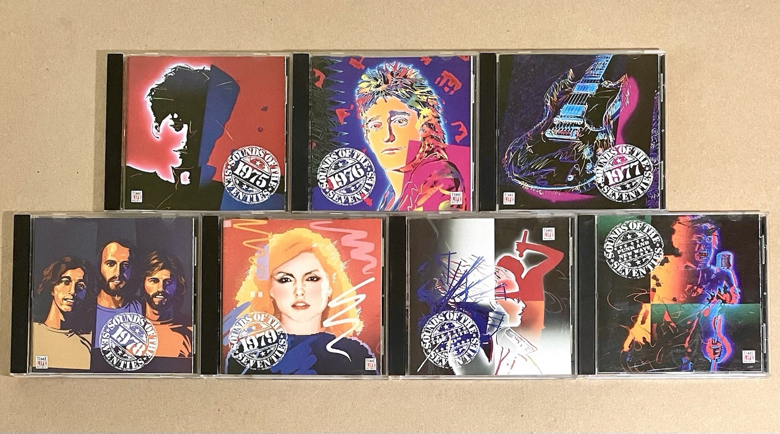 Sounds of the Seventies (7 CD LOT) Time Life Music, VG