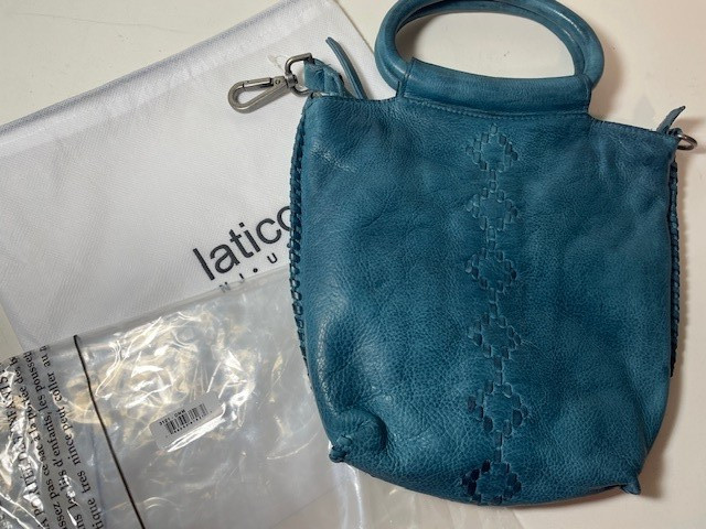 Latico Leathers  Denim Small Crossbody Discontinued NEW