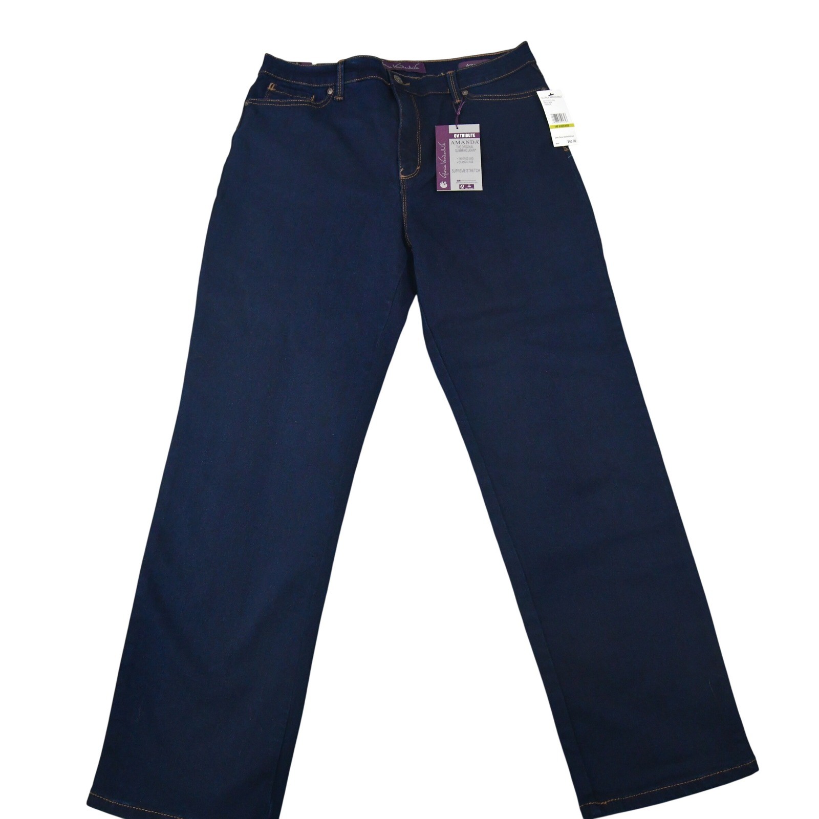 Gloria Vanderbilt Jeans Women 14P Blue NEW Amanda Slimming Tapered Leg Classic Gloria Vanderbilt Jeans Women 14P Blue NEW Amanda Slimming Tapered Leg Classic