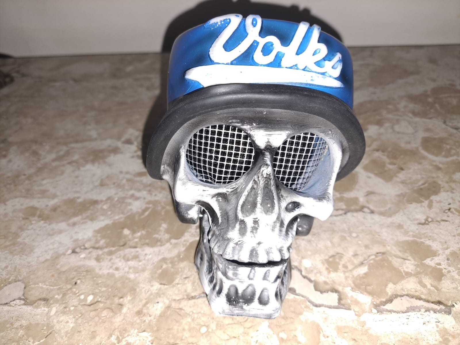 vw beetle air filter personalized skull