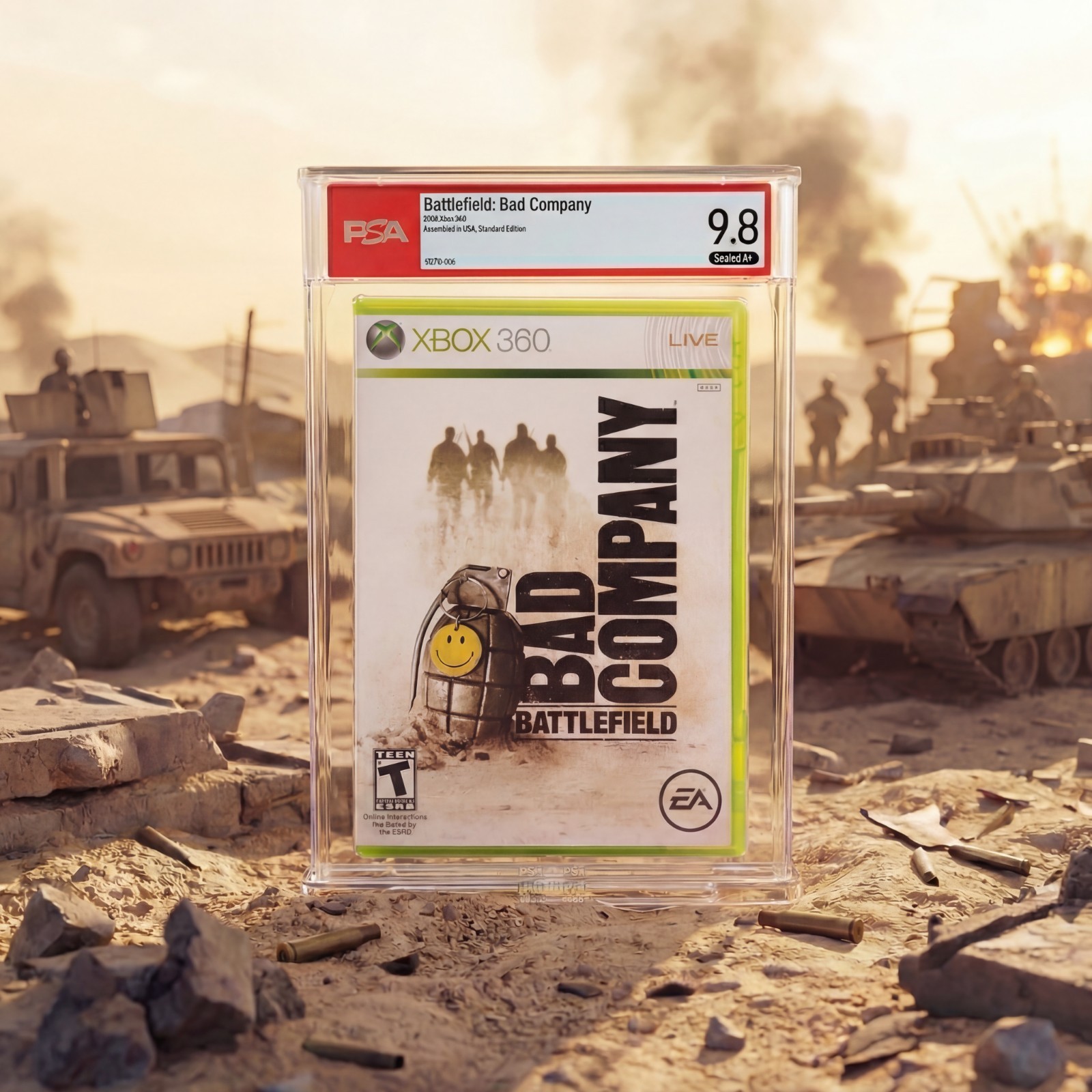 Battlefield: Bad Company • PSA 9.8 A+ • 1st Print • Xbox 360 Battlefield: Bad Company • PSA 9.8 A+ • 1st Print • Xbox 360