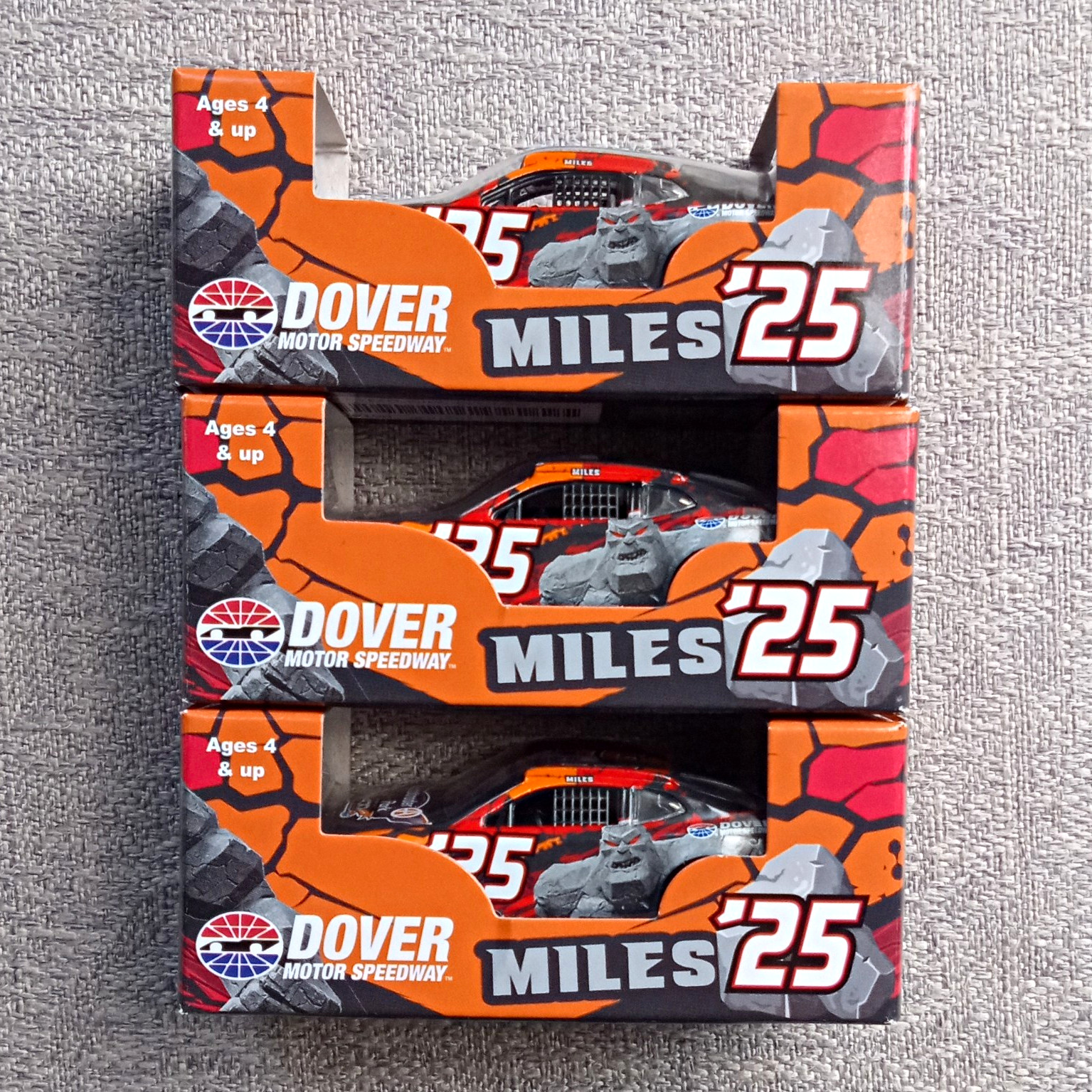 NASCAR Diecast Lot (3) Dover Motor Speedway 2025 Program Cars Denny Hamlin Rare