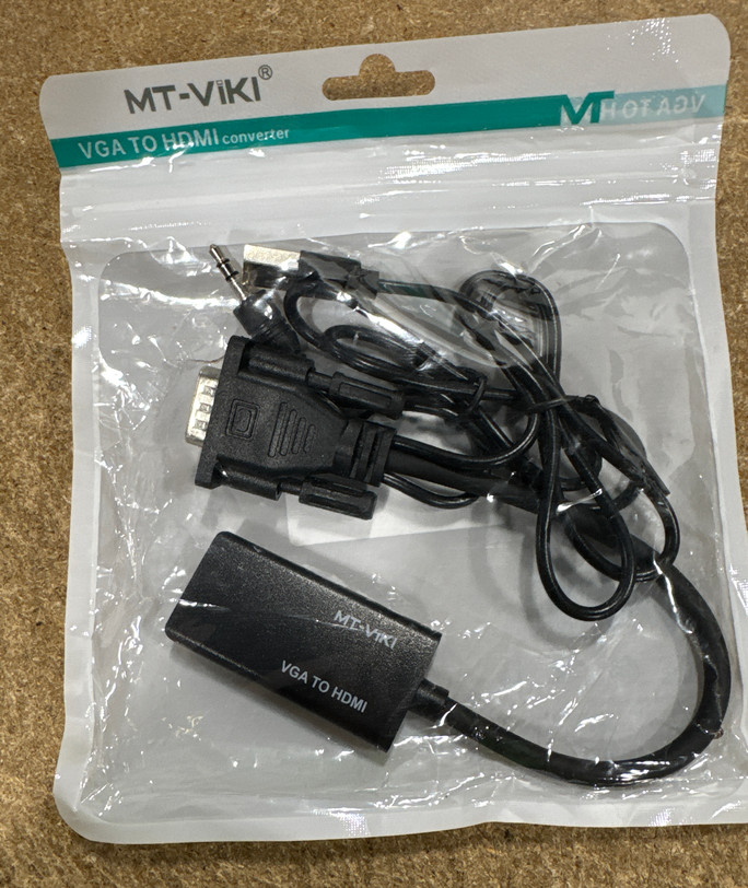 MT-VIKI VGA+AUDIO to HDMI Adapter 1920*1080 60Hz HD Converter For HDTV PC Laptop