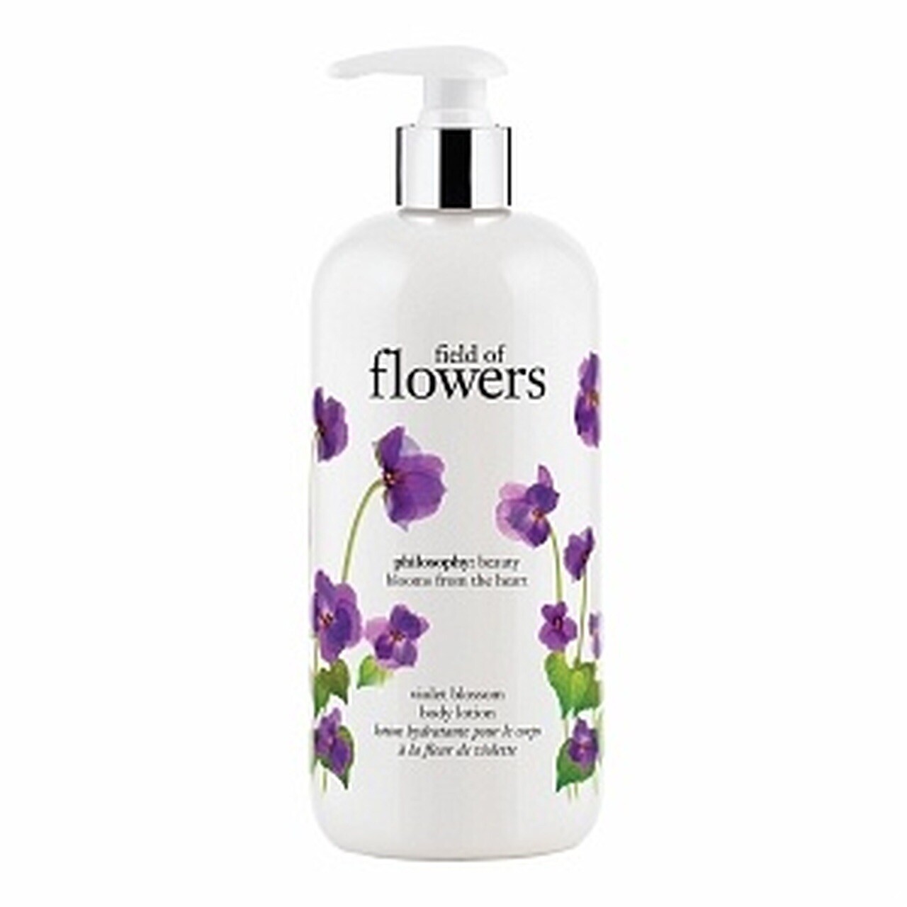 NEW + PUMP PHILOSOPHY FIELD OF FLOWERS PERFUMED BODY LOTION 16 OZ VIOLET BLOSSOM NEW + PUMP PHILOSOPHY FIELD OF FLOWERS PERFUMED BODY LOTION 16 OZ VIOLET BLOSSOM