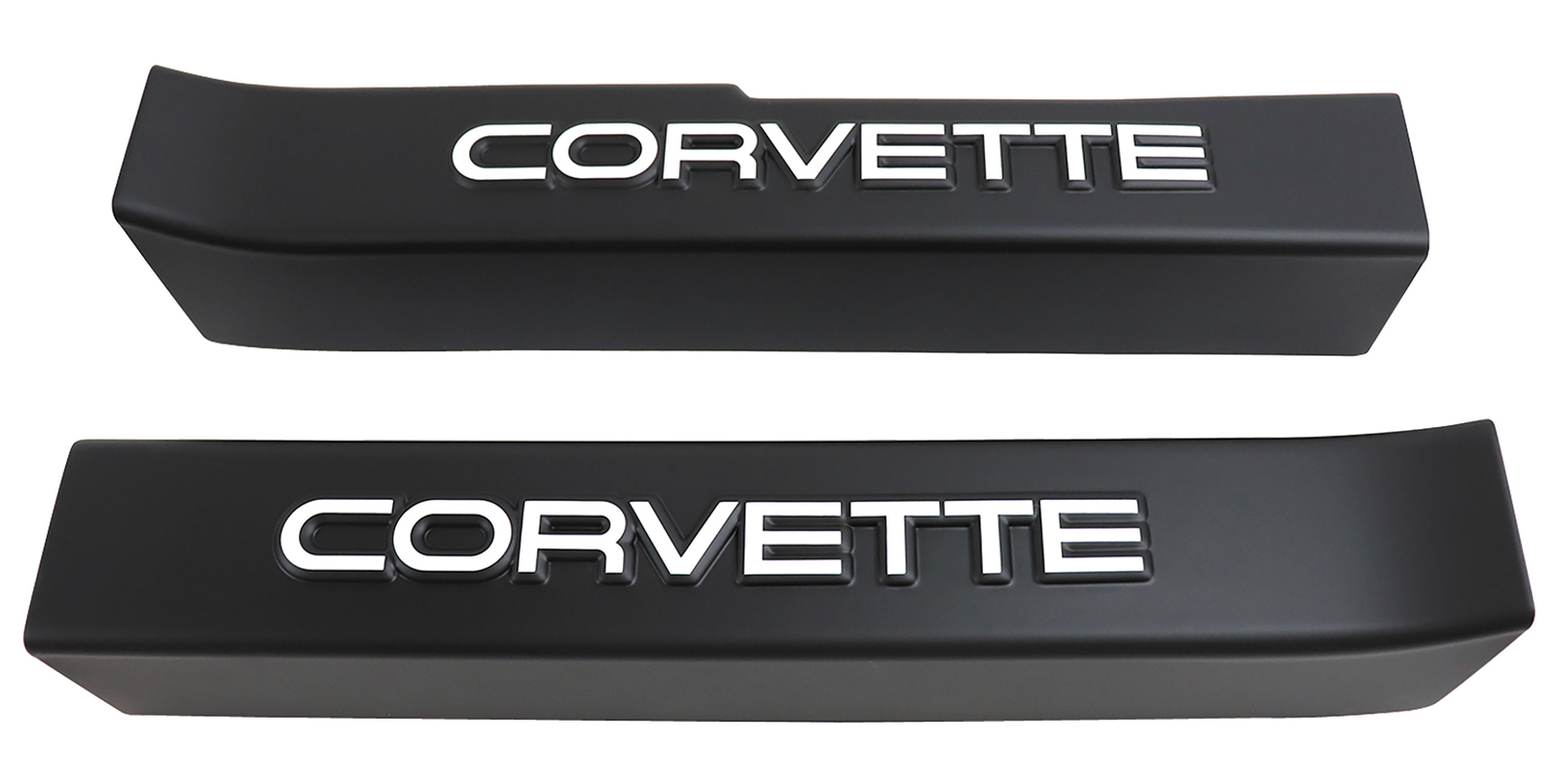 Door Sill Guards W/Corvette Logo - Black for 1990-1996 C4 Corvette Door Sill Guards W/Corvette Logo - Black for 1990-1996 C4 Corvette