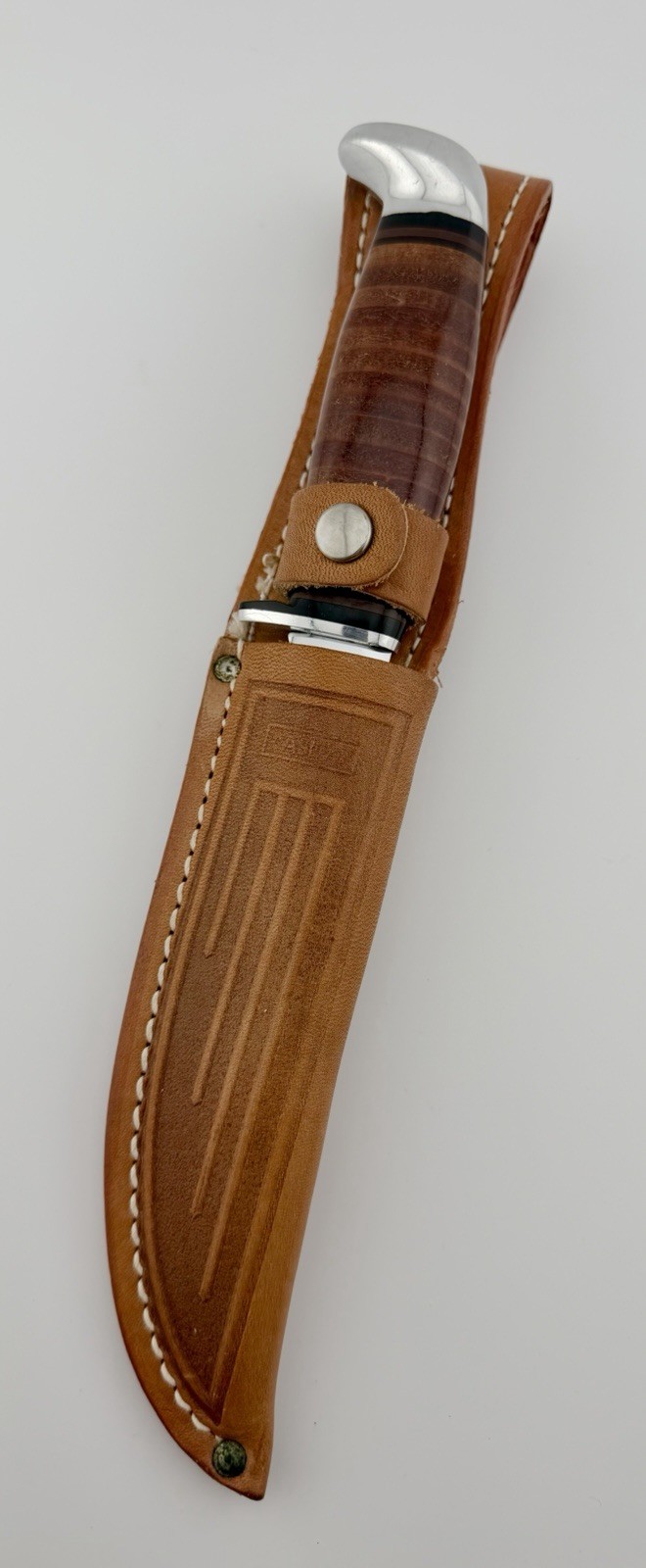 RARE 1965-1979 CASE XX USA 316-5 VINTAGE KNIFE AND SHEATH RARE 1965-1979 CASE XX USA 316-5 VINTAGE KNIFE AND SHEATH