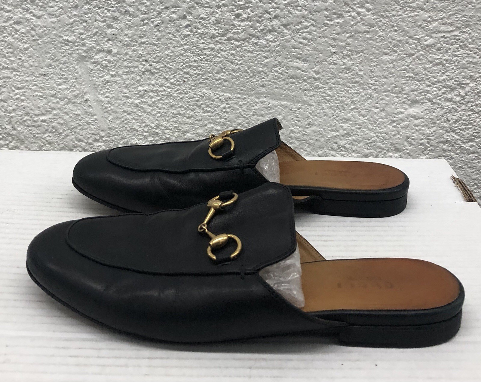 Gucci Princetown Black Leather Horsebit Mules Loafers Sole 36 EU 6 US L163 Gucci Princetown Black Leather Horsebit Mules Loafers Sole 36 EU 6 US L163