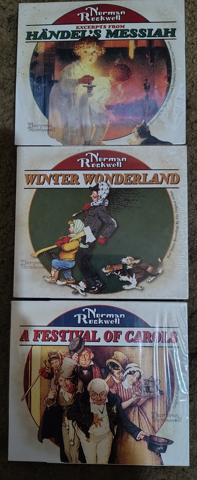 Norman Rockwell Christmas Holiday Music Audio CD Lot – Sealed