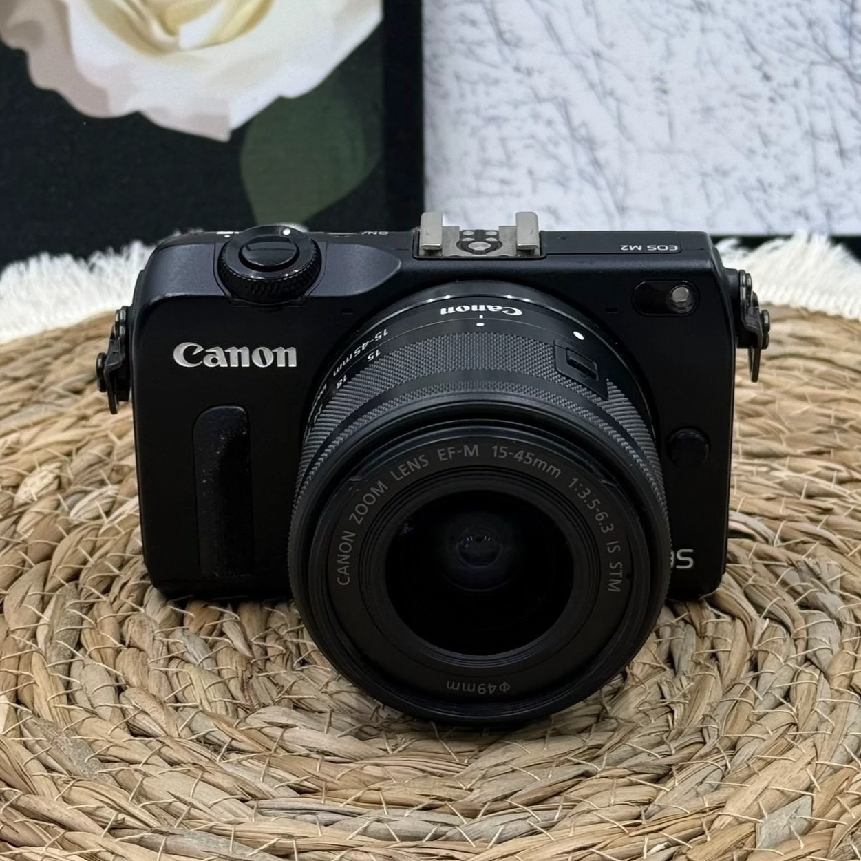 Canon EOS M2 Mirrorless Digital Camera with EF-M 15-45mm Lens 18MP Black -Tested
