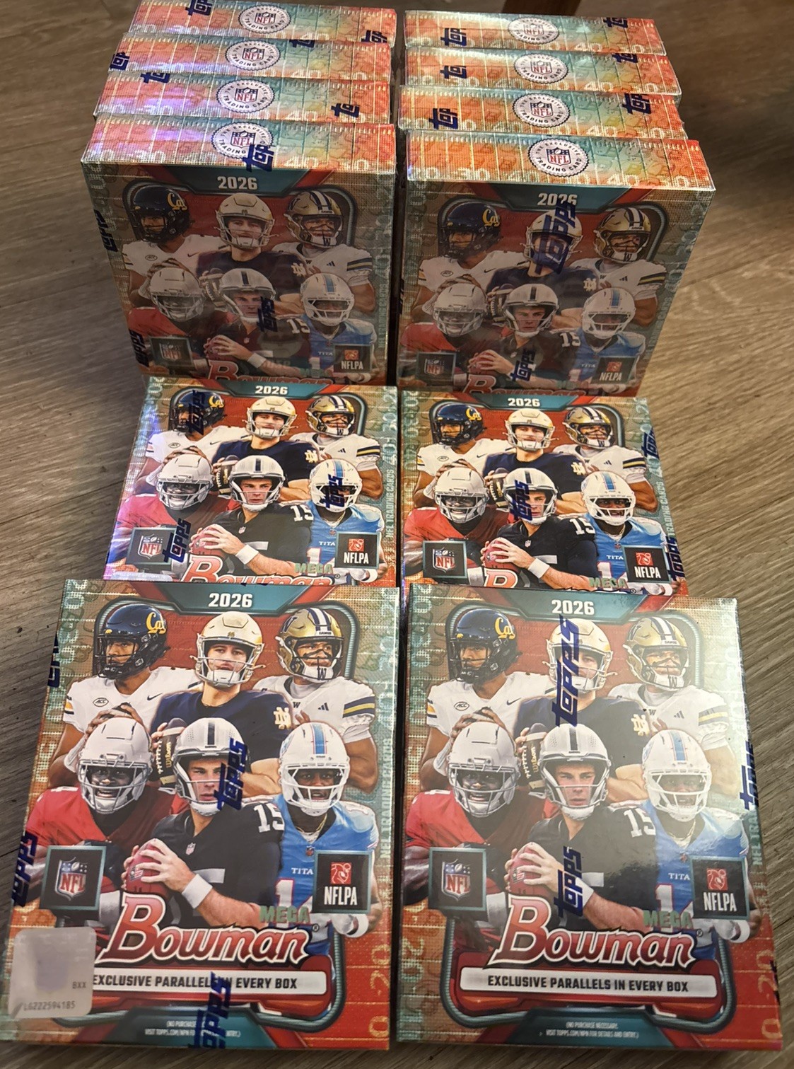 Topps 2026 Bowman Football Mega Box 42 Cards NFL *New Release* 👀🔥🏈