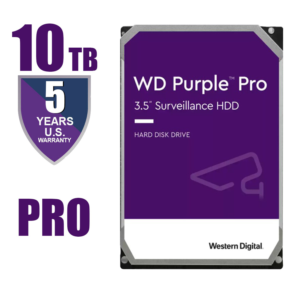 Western Digital Purple Pro 10TB Surveillance Hard Drive 3.5