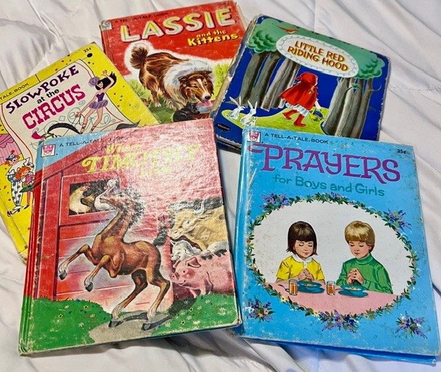 Vintage LOt 5 Whitman Tell-A Tale Books 1950s, 1970s See Pictures