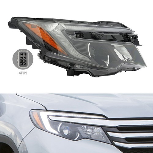 Fits 2016-18 Honda Pilot 17-20 Ridgeline Halogen Headlight Headlamp Passenger RH