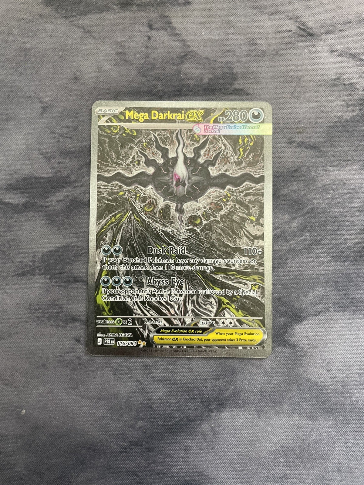 Mega Darkrai ex 116/084 Special Illustration Rare Pitch Black Pokemon Holo NM Mega Darkrai ex 116/084 Special Illustration Rare Pitch Black Pokemon Holo NM