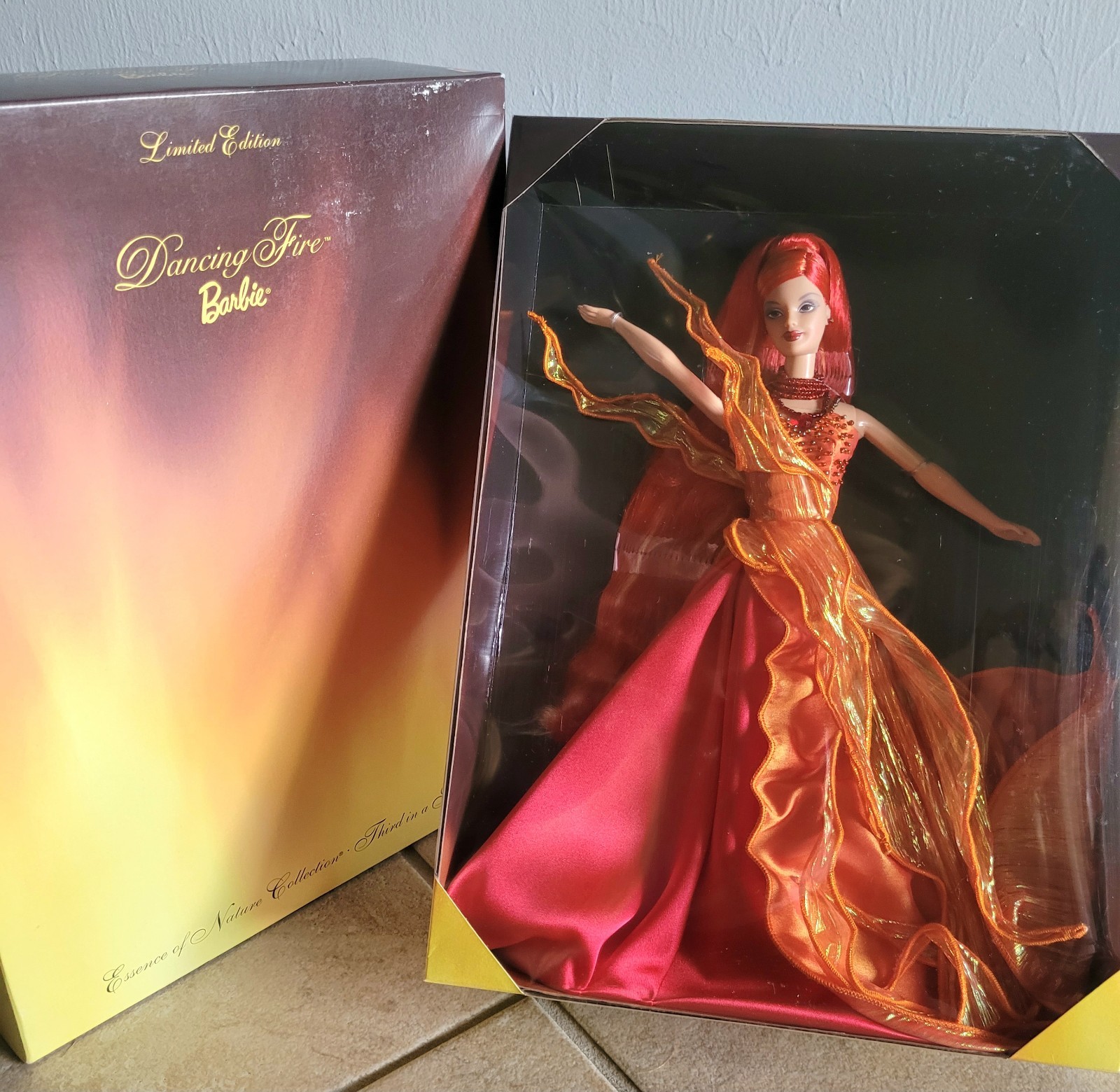 Dancing Fire Barbie Doll 2000 Essence of Nature Final Series Mattel #26327 NRFB