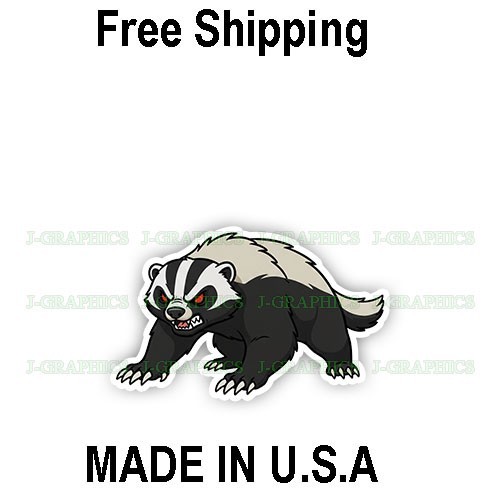Honey Badger Vinyl Decal Sticker Wildlife Animal Hunt A Honey Badger Vinyl Decal Sticker Wildlife Animal Hunt A