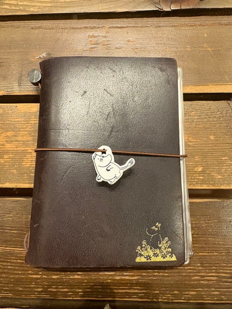 Rare Old logo Traveler's Notebook Passport Size Brown