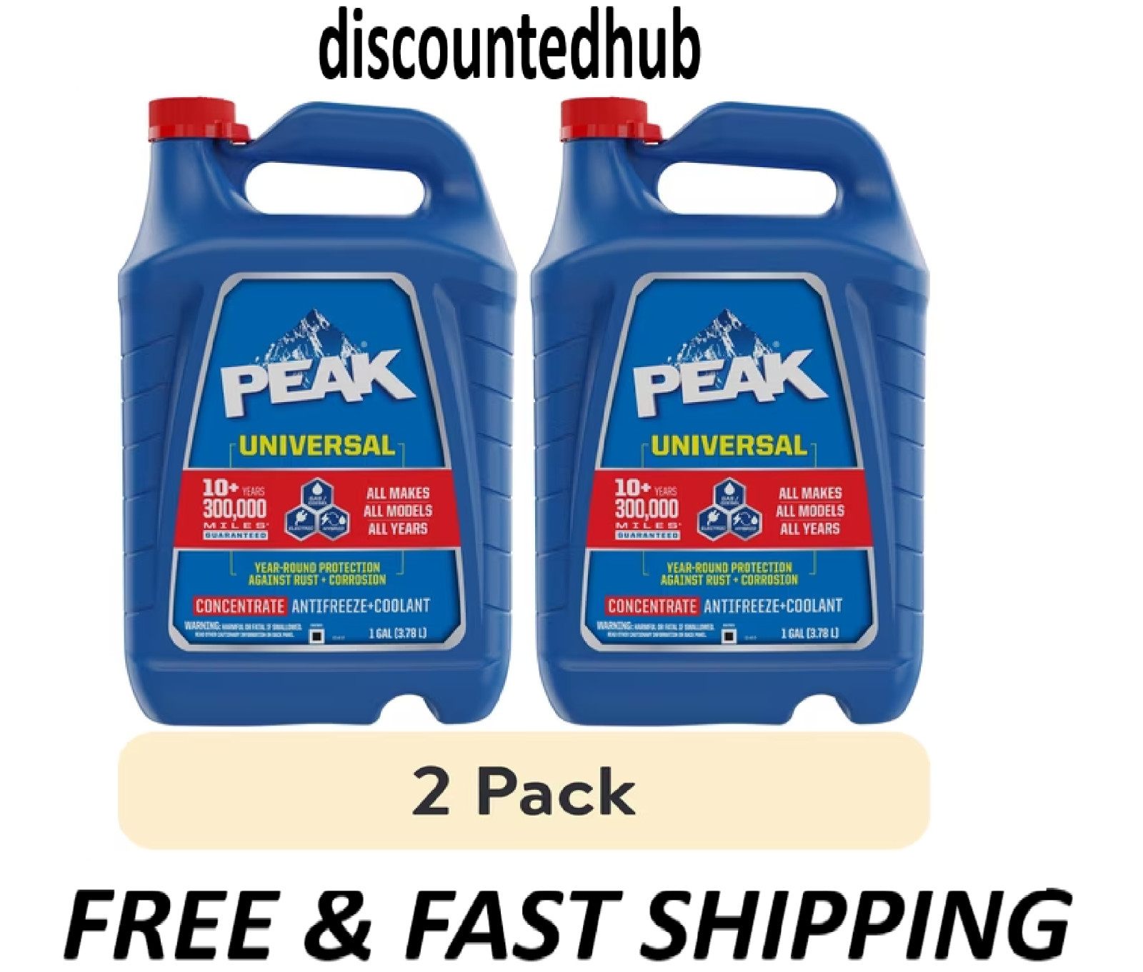 PEAK Universal Concentrate Antifreeze + Coolant for All Vehicles, 1 gal (2 Pack) PEAK Universal Concentrate Antifreeze + Coolant for All Vehicles, 1 gal (2 Pack)