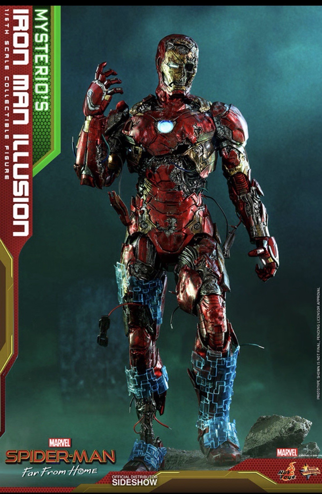 Marvel Hot Toys Far From Home Mysterio\'s Iron Man Illusion Marvel Hot Toys Far From Home Mysterio\'s Iron Man Illusion