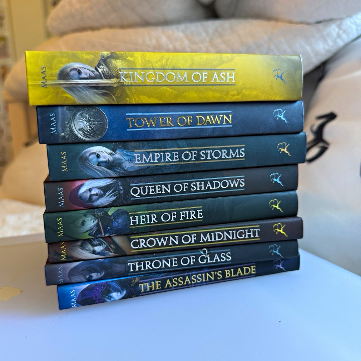 Mini Throne Of Glass Character collectible books by Sarah J Maas - full set