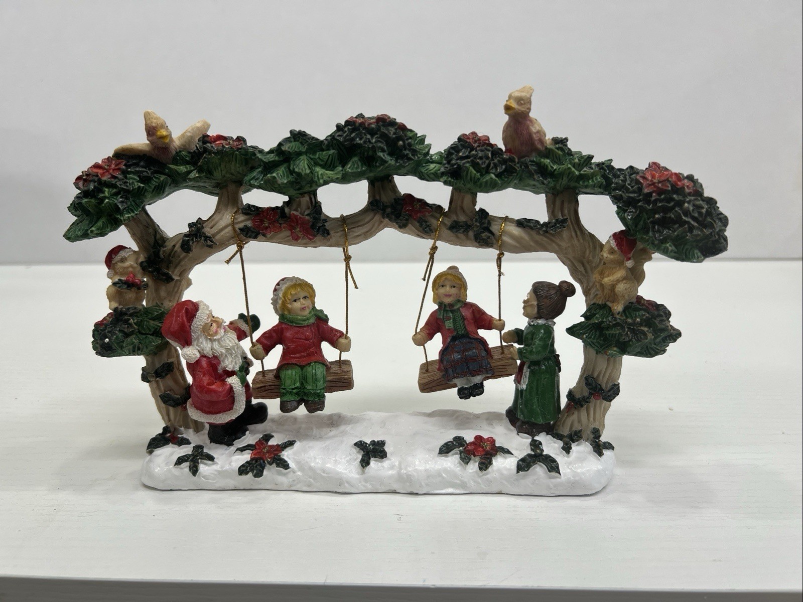 Jaime “Holiday Christmas Swing With Mr& Mrs Claus” Resin Excellent