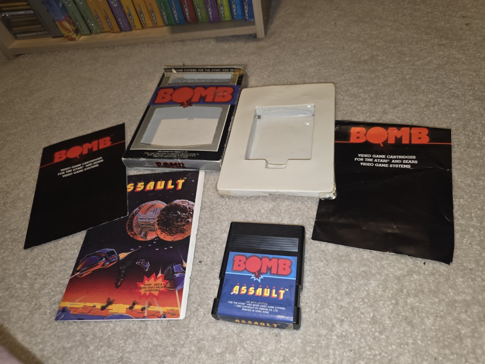 Atari 2600 Assault CIB Complete By BOMB GAMES VERY RARE Atari 2600 Assault CIB Complete By BOMB GAMES VERY RARE