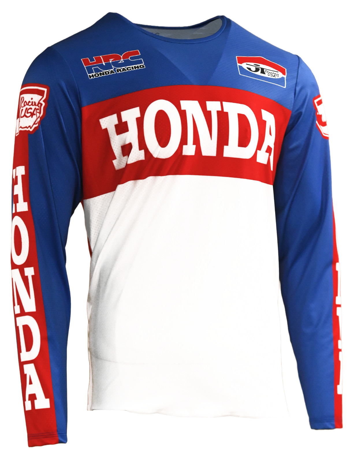New 2023 JT Racing Team Honda Authentic Licensed 1970 Retro Style Moto Jersey