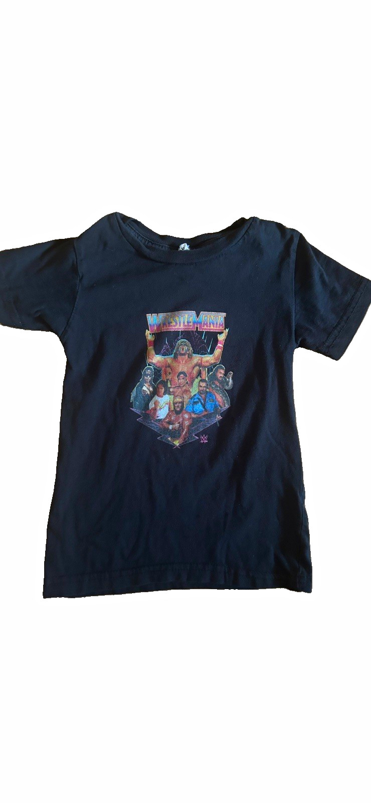 WWE WrestleMania Vintage Black Wrestling Graphic T-Shirt - WWE League Wrestling
