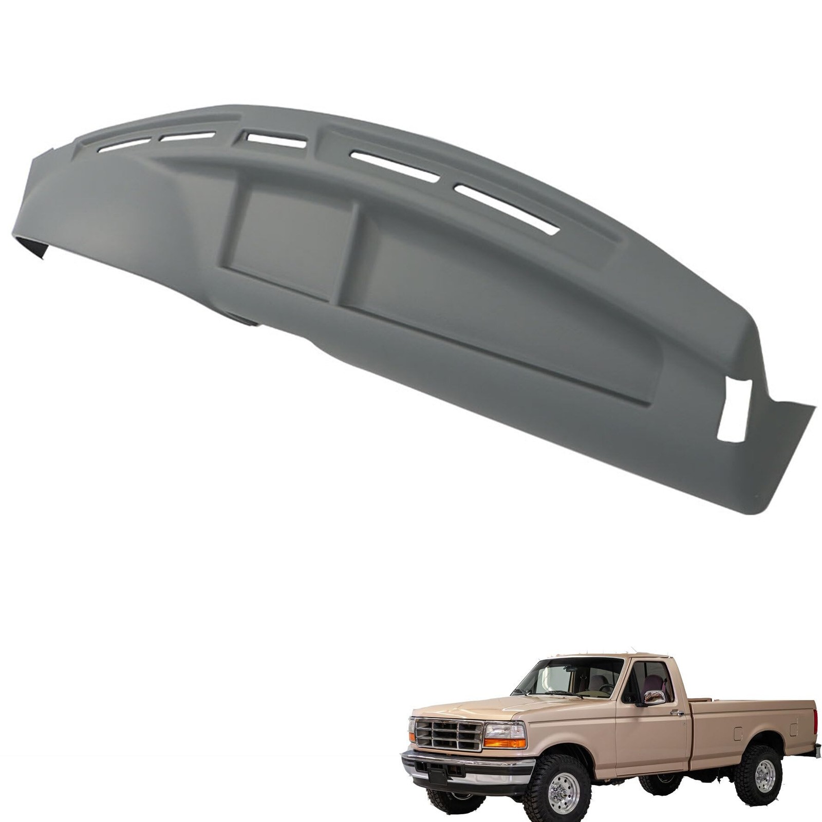 Light Gray Dash Cover Replacement for 1992-1996 F150 F250 F350 Bronco 12-115-LGR