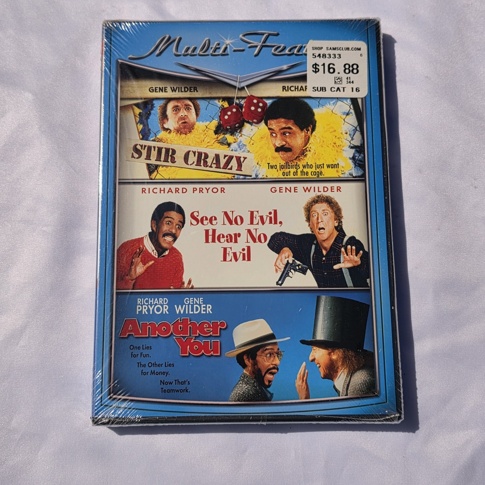 Pryor & Wilder - Stir Crazy / See No Evil / Another You (DVD, 2010) Sealed Pryor & Wilder - Stir Crazy / See No Evil / Another You (DVD, 2010) Sealed