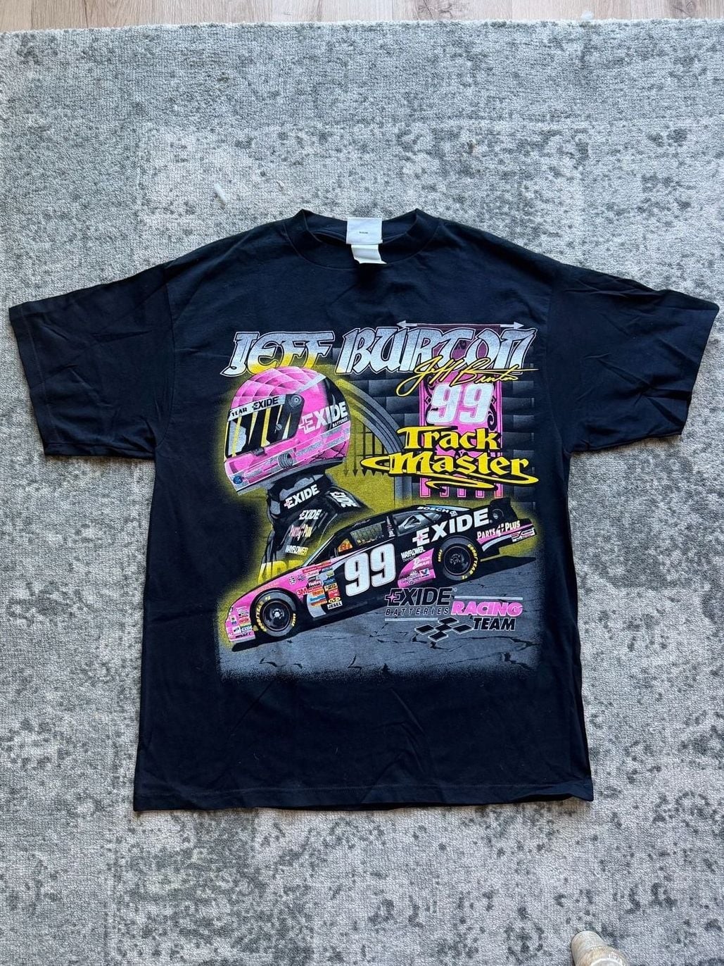 Vintage GRAIL 1998 Jeff Burton NASCAR Tame The Beast T-Shirt L -Fits like an XL