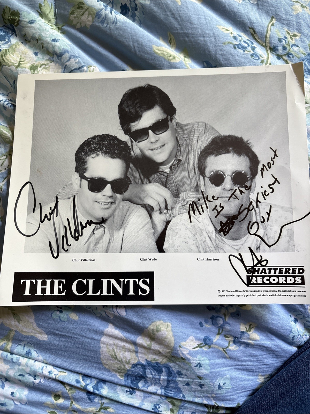 The Clint’s Signed 8x10 Shattered Records The Clint’s Signed 8x10 Shattered Records
